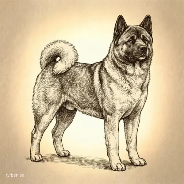Amerikansk Akita - en kraftfull och majestätisk vakthund med tjock dubbelpels