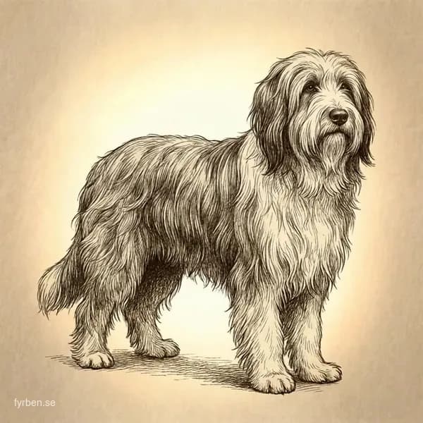 Bearded Collie - en livlig vallhund med lång, flödande päls