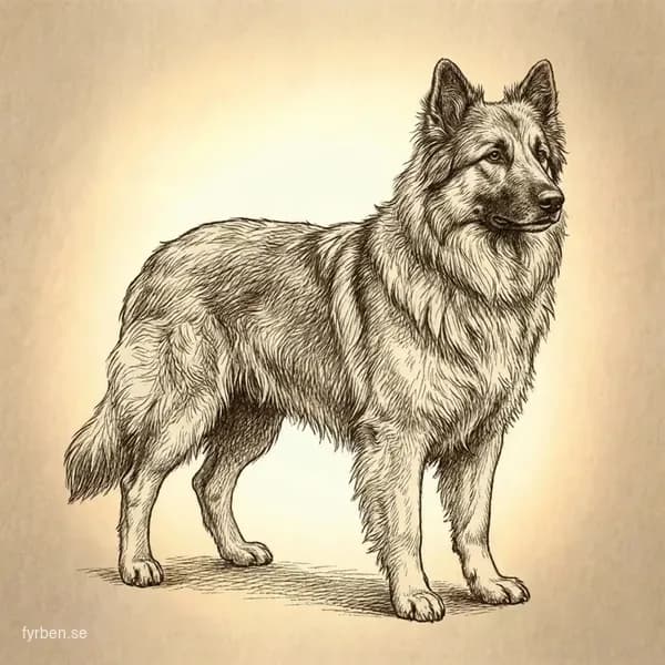 Berger des Pyrénées à Poil Long - en energisk och intelligent vallhund med lång, rufsig päls