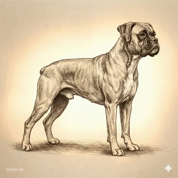 Boxer - en kraftfull och lekfull familjehund med karakteristiskt utseende