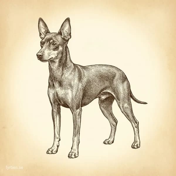 English Toy Terrier - en elegant liten terrier med svart och tan päls