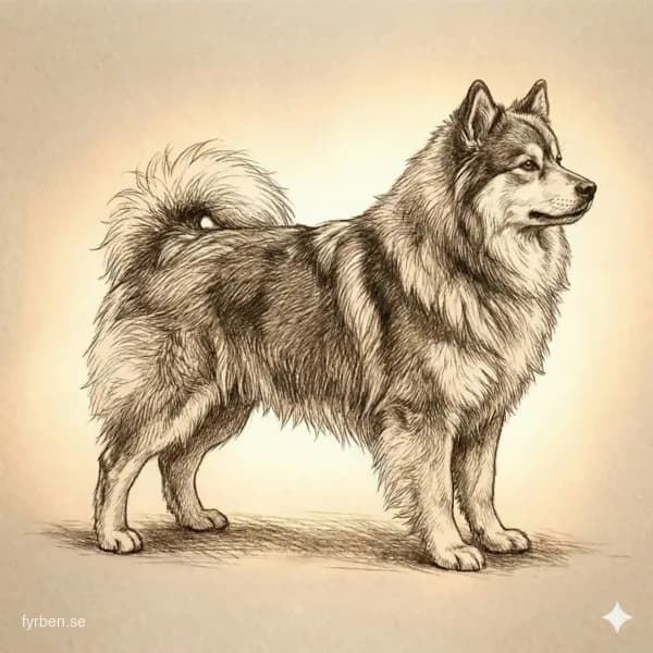 Finsk lapphund - en nordisk spetsras med tjock päls och vänligt uttryck