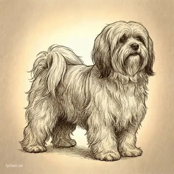 Lhasa Apso - en elegant tibetansk sällskapshund med lång, flödande päls