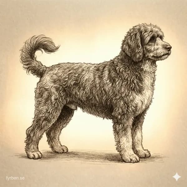 Portugisisk vattenhund - en intelligent och energisk vattenalskande hund med lockig pals