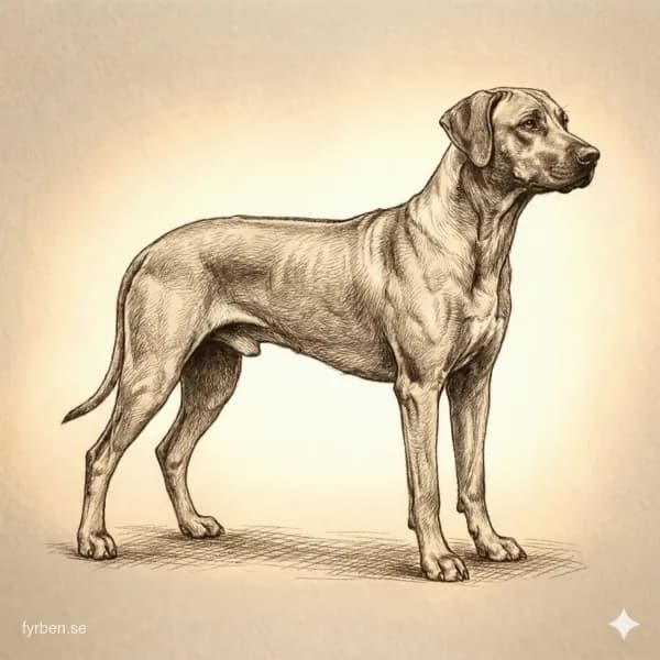 Rhodesian Ridgeback - en atletisk och lojal hund med karakteristisk ryggkam