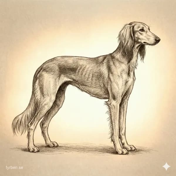 Saluki - en elegant och ädel vinthund från Mellanöstern