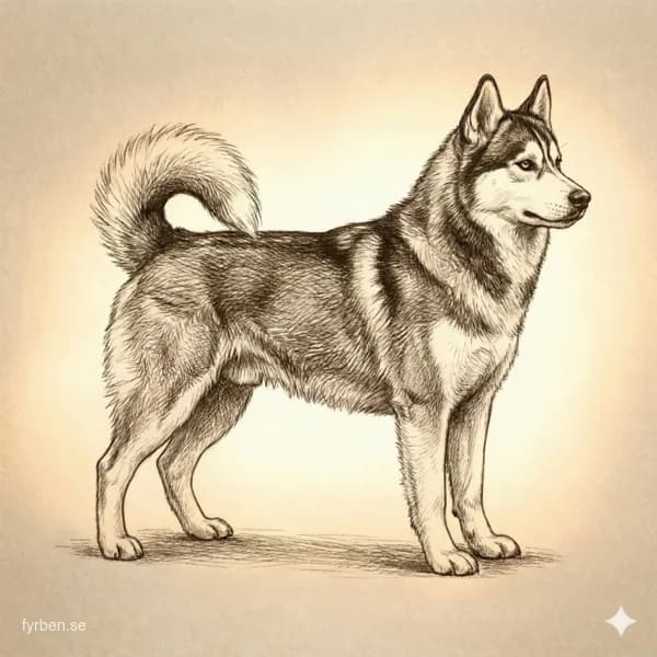 Sibirisk Husky - en atletisk slädhund med slående blå ögon och ulvliknande utseende