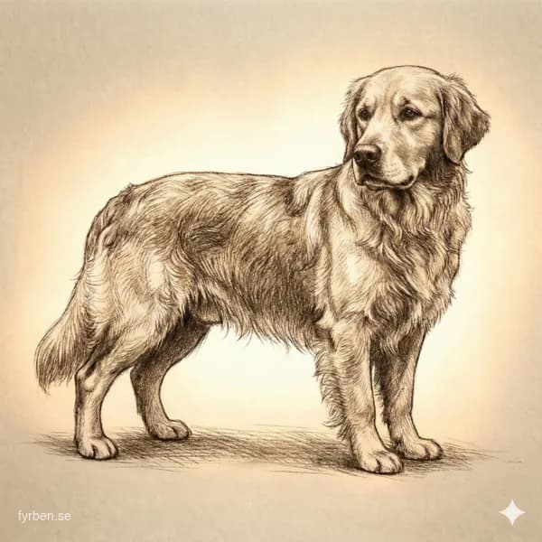 Wachtelhund - en passionerad tysk jakthund med brun, vågig päls