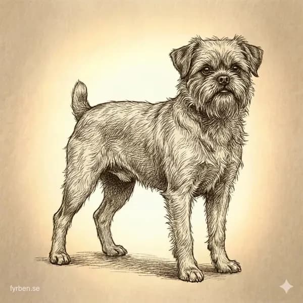 Affenpinscher - en liten svart hund med karaktaristiskt apliknande ansikte och stravig pals