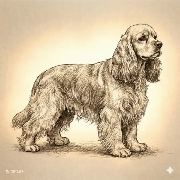 Amerikansk Cocker Spaniel - en glad och elegant hund med lång, silkig päls