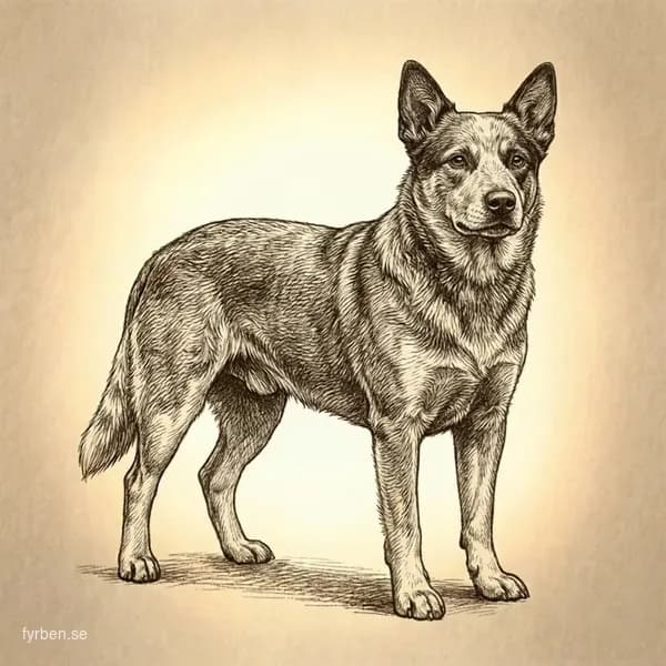 Australian Cattle Dog - en intelligent och uthållig vallhund från Australien