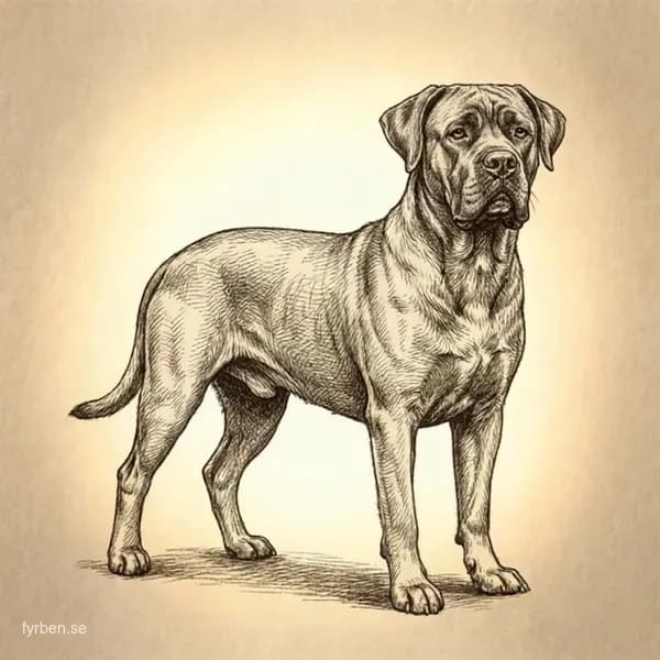Cane Corso - en kraftfull italiensk mastiff med atletisk byggnad och intelligent uttryck