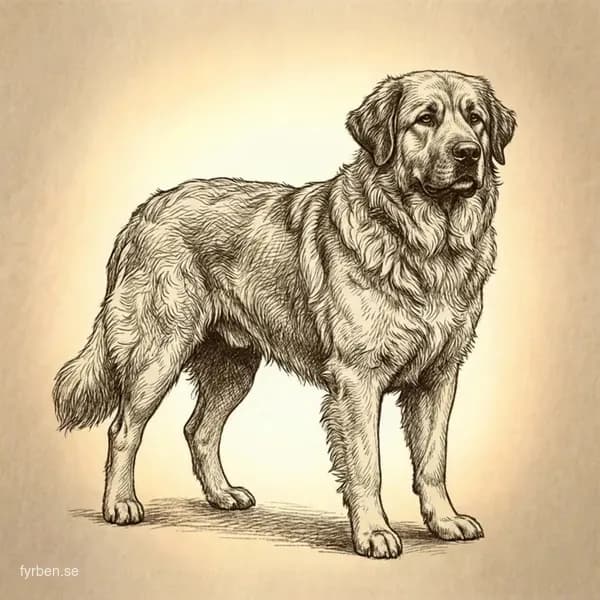 Cão da Serra da Estrela - en majestätisk portugisisk berghund med lång päls