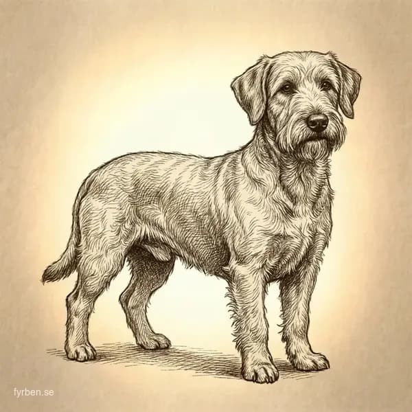 Cesky Terrier - en liten terrier med silkig gråblå päls och karakteristiskt skägg