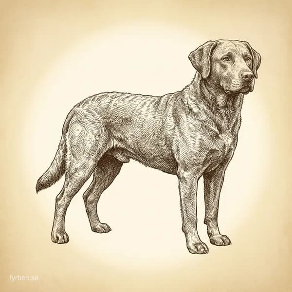 Chesapeake Bay Retriever - en kraftfull och vattenälskande arbetshund med brun vattenavvisande päls