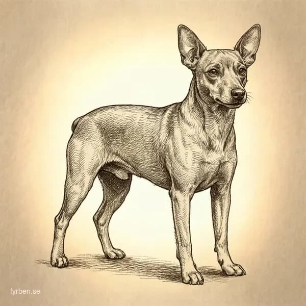 Dvärgpinscher - en elegant och alert liten hund med karakteristisk högbent gång