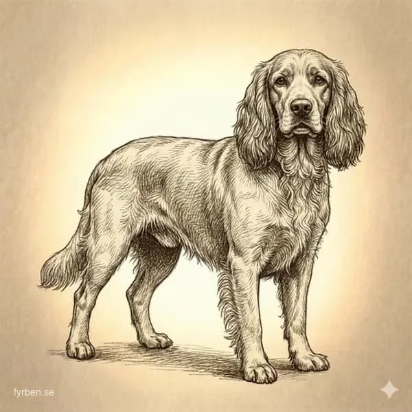 Field Spaniel - en elegant medelstor spaniel med silkig pals