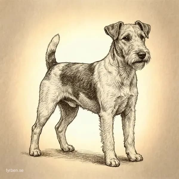 Foxterrier - en livlig och modig terrier med vit päls och färgade tecken