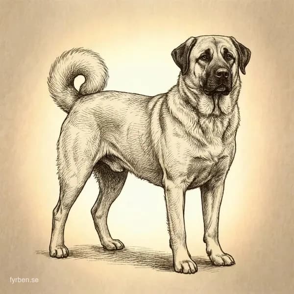 Kangal Çoban Köpeği - en mäktig turkisk boskapsvaktare med karakteristisk svart mask