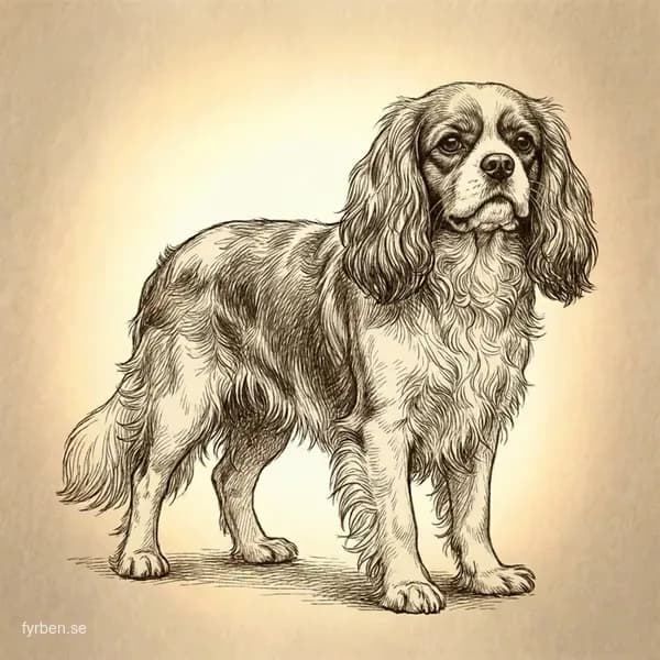 King Charles Spaniel - en kunglig sällskapshund med silkig päls och platt ansikte
