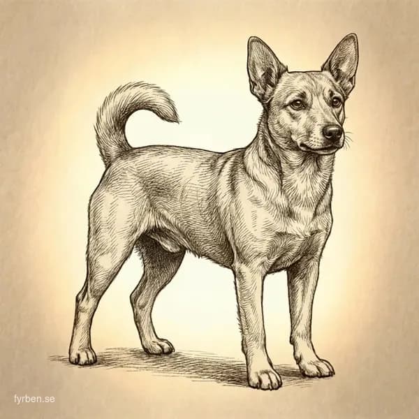 Lancashire Heeler - en liten, alert vallhund med svart och tan päls