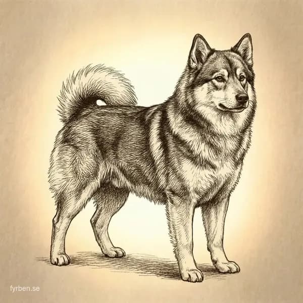 Lapsk Vallhund - en arbetsvillig finsk vallhund med tät dubbelpäls