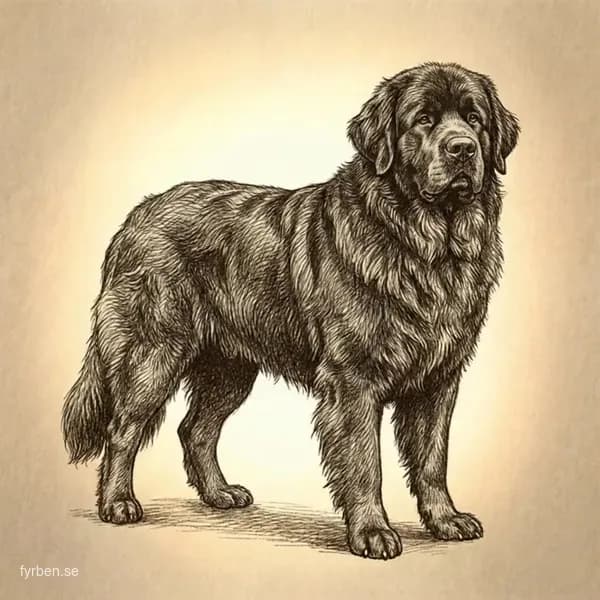 Newfoundlandshund - en kraftfull och snäll jättehund med tjock svart päls