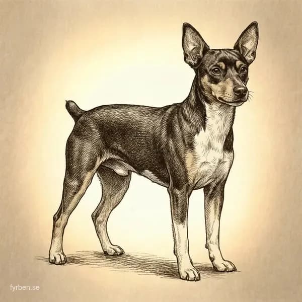 Nihon Teria - en elegant japansk terrier med karakteristiskt mörkt huvud och vit kropp