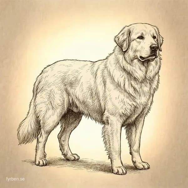 Pyrenéerhund - en majestätisk vit boskapsvaktare med tjock päls