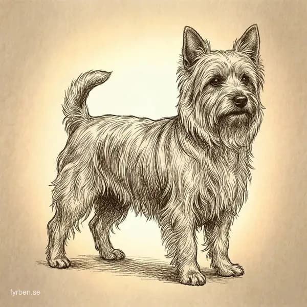 Silky Terrier - en elegant liten terrier med lång, silkig blå och tan päls