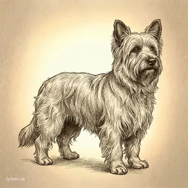 Skye Terrier - en elegant skotsk terrier med lang, flytande pals