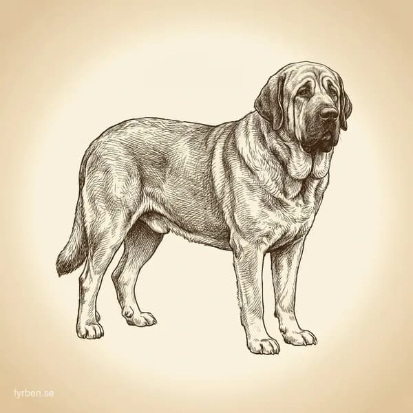 Spansk Mastiff - en majestätisk jätteras och traditionell boskapsvakt från Spanien
