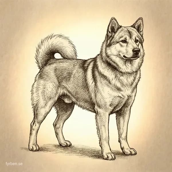 Thai Bangkaew Dog - en elegant spetsras från Thailand med vit och röd päls