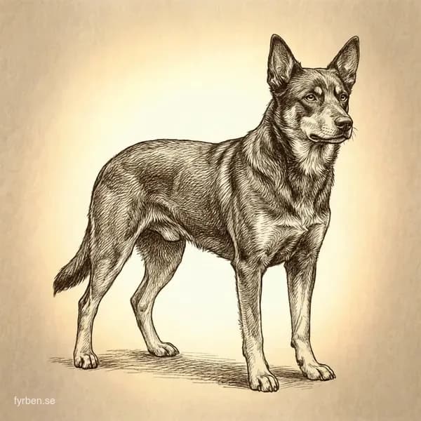 Working Kelpie - en intelligent och energisk australisk vallhund